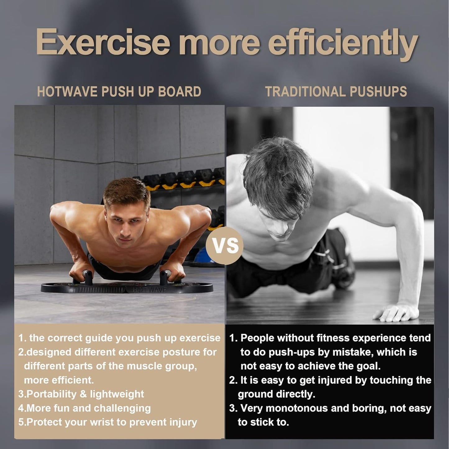 Portable Foldable 20-in-1 Push-Up Board for Home Gym - Professional Strength Training Equipment for Men and Women, Patent Pending